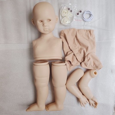 30'' Unassembled Reborn Baby Doll Unpainted Kit Toddler with Cloth Handmade Gifts