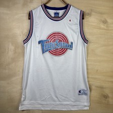 Vintage Champion Space Jam Tune Squad Basketball Jersey Bugs Bunny 1 Sz Large