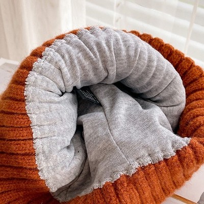 Solid Color Cute for Cat Ears Hats Hat Soft Wool Knit Hat Cap Ear for Pro