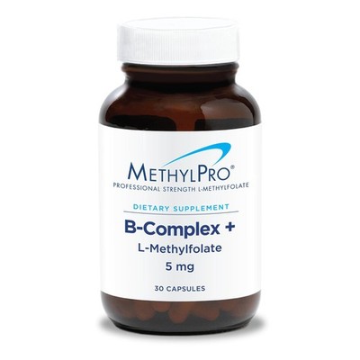 MethylPro B Complex L-Methylfolate 5mg Methylated Vitamins Energy 30 Vegan Caps