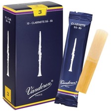 High-Quality Clarinet Reeds - Strength 3 - Pack of 10
