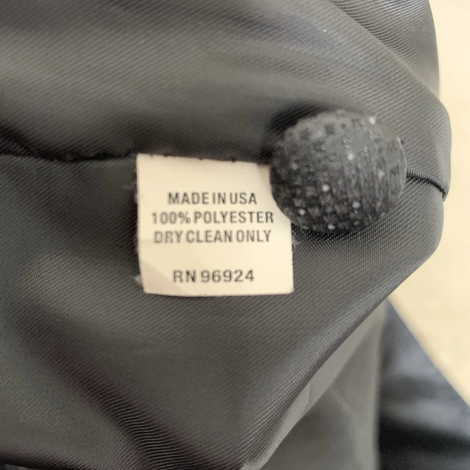 Mel Howard New York Vest Mens Size 2X Black Waistcoat 5 Fabric-Covered Buttons - Image 4 of 4