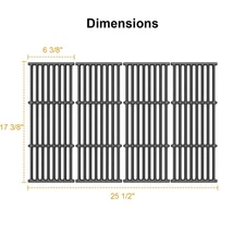 4PCS Grill Grates for Broil King Baron 440 320 340 420 440 S440 490 S320 9221-64