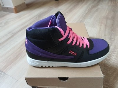 Fila Noclaf MiD WMN Damen Sneaker Schwarz/Violett Gr. 40 - Neu + OVP - 80,00 