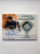 2023 Topps Pristine Around the Diamond Ichiro Orange Refractor Auto /25