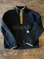 Carhartt Sherpa Snap Fleece Medium Front Pullover Sweater