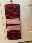 VERA BRADLEY Hanging Travel Organizer Silhouette Floral Red Black - Gently Used — photo 4