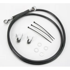 Drag Specialties Front Extended Len Braided SS Brake Line Kit +8 in. - 1741-2548