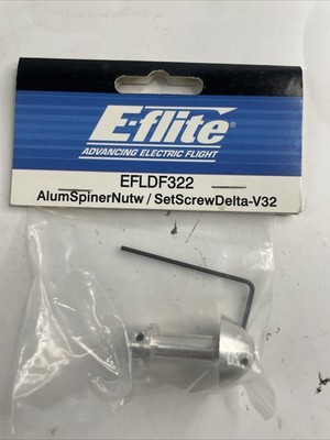 E-flite EFLDF322 Aluminum Spinner Nut with Set Setscrew Delta-V 32. FREE SHIP