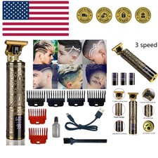 Hair Clippers for Men, Zero Gapped T-Blade Hair Trimmer with 3 Speed Adjustme...