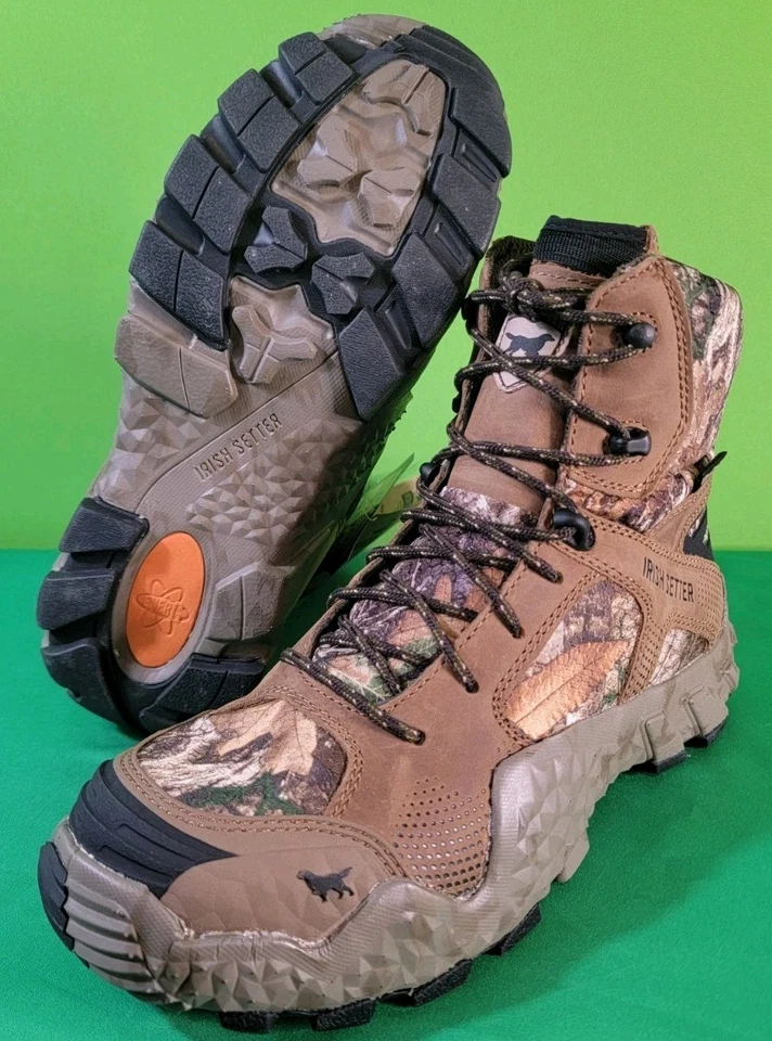 Irish Setter 2831 VAPRTREK 8" Water Proof Hunting Boots, Realtree Edge, Men's 8 - Image 2 of 4
