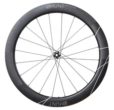HUNT 60 Limitless Carbon CL Disc Tubeless Aero 12x 100 Road FRONT Wheel 700c EZO