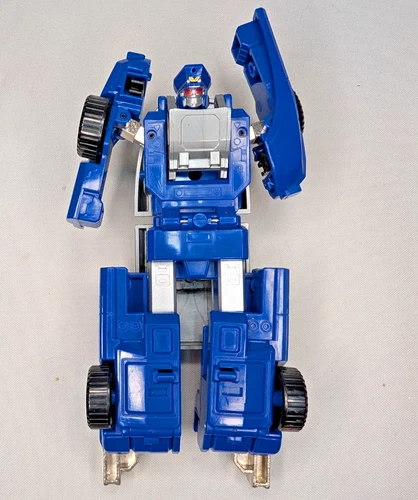 Vintage POWER RANGERS Turbo Siren Blaster Blue Rescue Car Zord 1997 loose Police