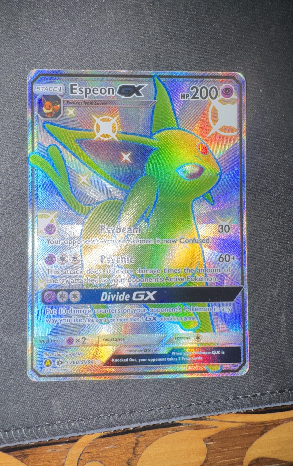 Espeon GX SV60/SV94 Hidden Fates: Shiny Vault Holo