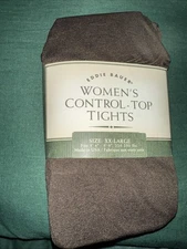 Eddie Bauer Woman’s Control Top Tights XXL Nylon Spandex Brown XX Large New