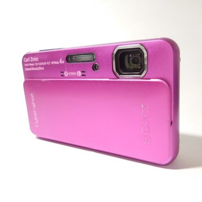 SONY Cyber-Shot DSC-TX10 Pink Camera w/Battery Charger SD Card