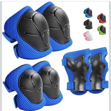 Kids Protective Gear Set Knee Pads for 3-14 Years S 3-8Years , Blue T6 