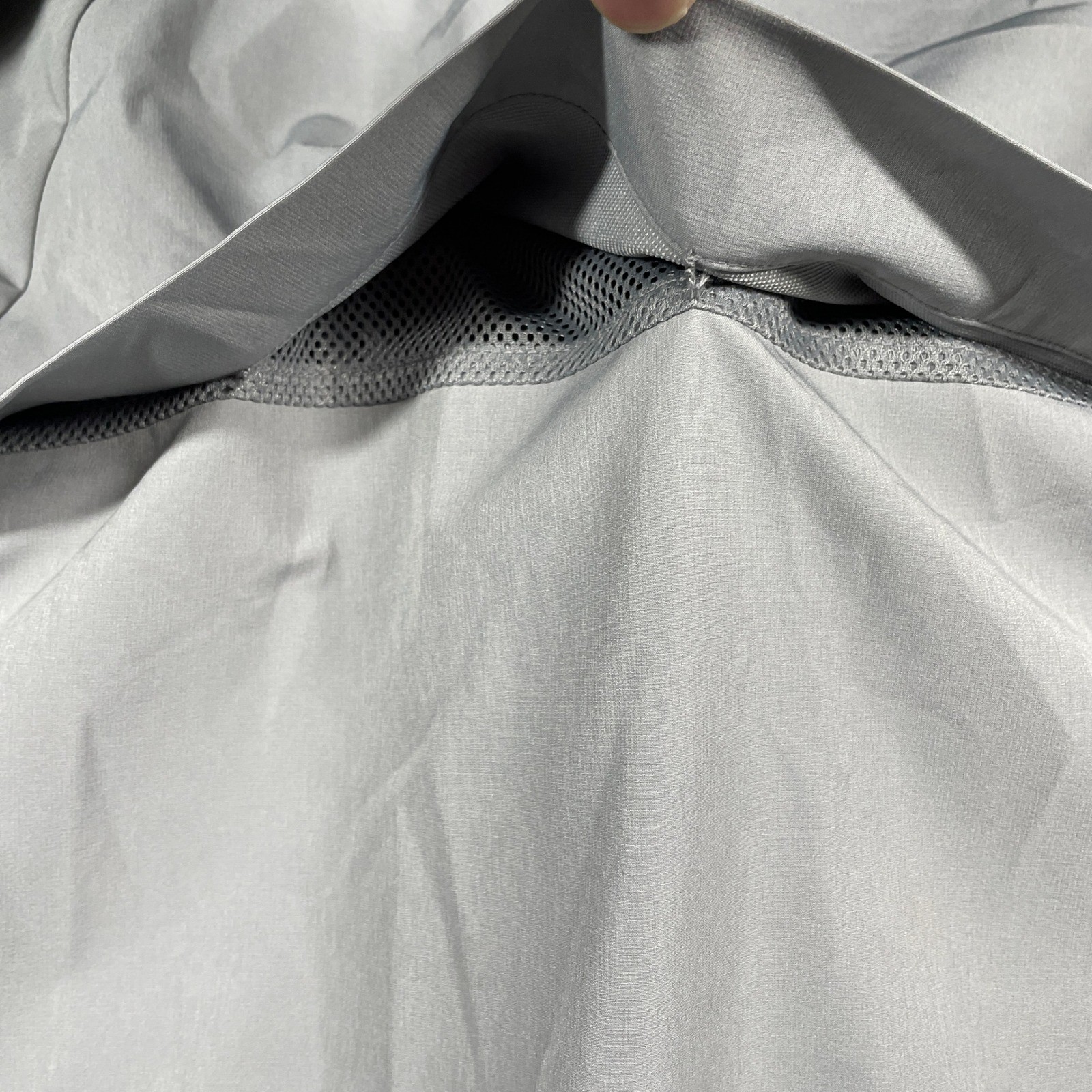 Levelwear Mens Gray Whale Gin Logo Lightweight Zip Up Vented Activewear Jacket L