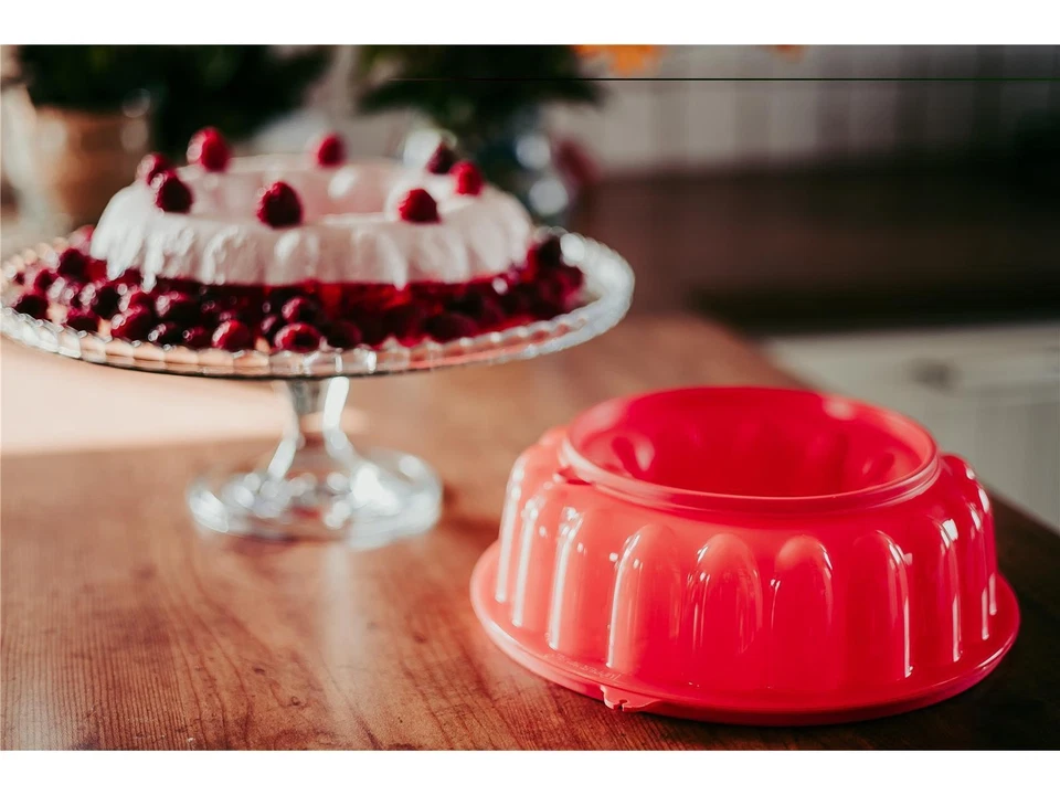 Tupperware Kleiner Prinz Kranz Sturzform Pudding Puddingform Form 1l korallenrot - Bild 2 von 4