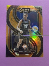 SANIYA RIVERS 2025 SELECT WNBA ORANGE PRIZM ROOKIE /125 #132 SUN