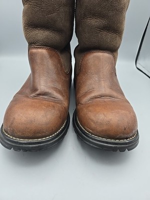 UGG Australia Mens Beacon Boots Leather Sheepskin Lined Size  display picture 1