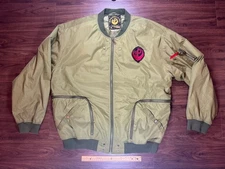NICE Fallout Brotherhood Of Steel Green Bomber Jacket - Size X-large