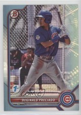 2022 Bowman 1st Edition Sky Blue Foil Reginald Preciado #BPPF-44 0l0m