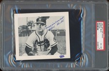 1957 Spic & Span Braves Baseball Bob Buhl PSA 6