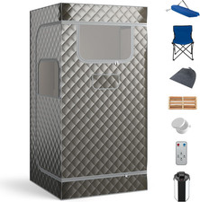 Sauna a Vapore Portatile 3L, Sauna Da Casa Con 9 Livelli Di Regolazione Della Te