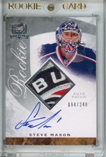 2008-09 The Cup Steve Mason RC Rookie Autograph Letter Patch (4xColor)