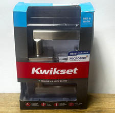 Kwikset Antimicrobial Satin Nickel Steel Privacy Lever 730HFL SQT 15 CP NEW