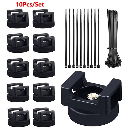 10 Pcs Magnetic Cable Zip Tie Mounts Multipurpose Magnetic Cable Holder - Picture 7 of 7