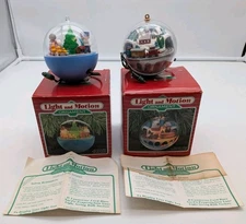 Hallmark Light & Motion Christmas Ornaments 1988 Toys Parade & Village Express 