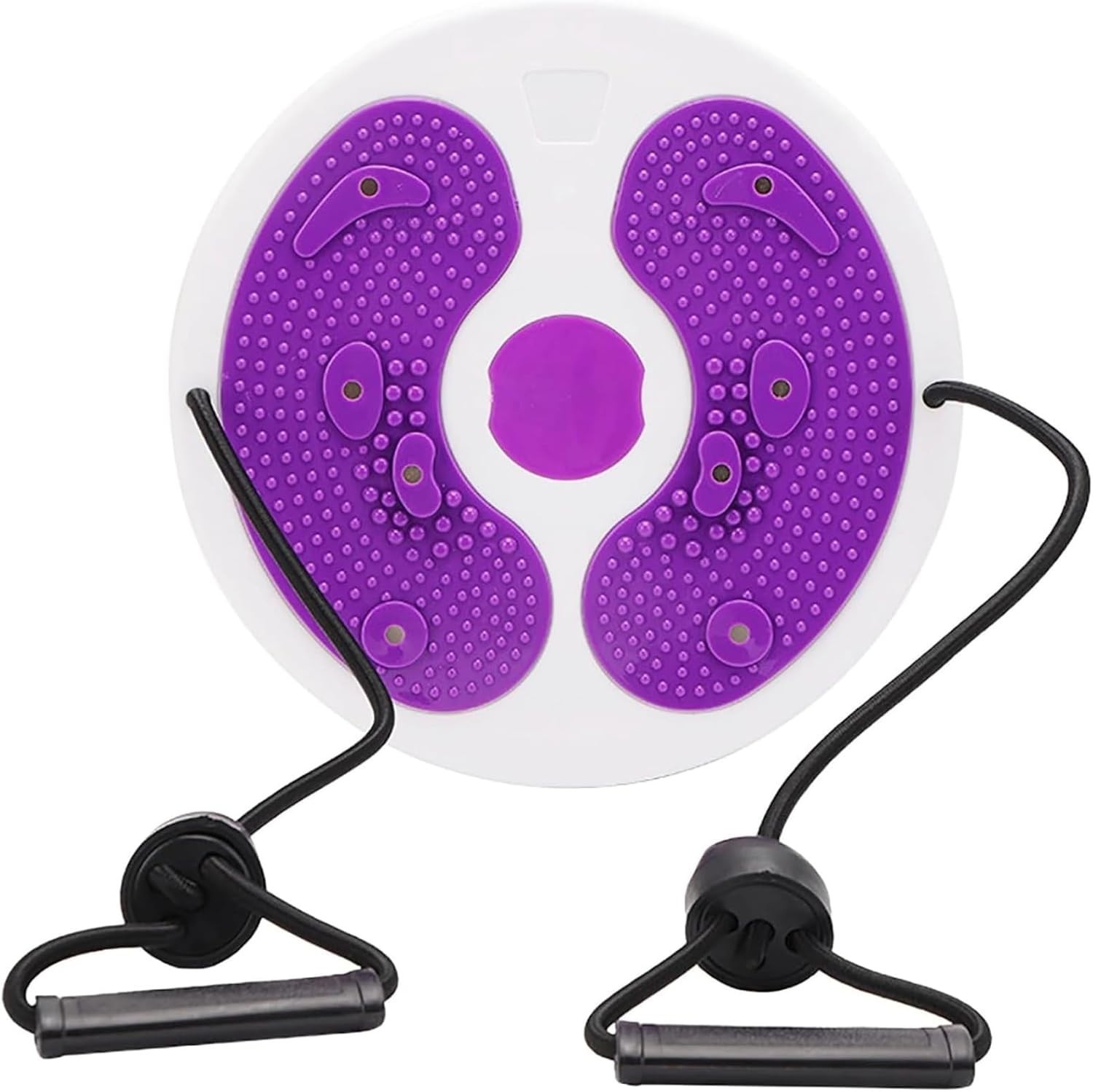 Tablero Ab Twister, disco de torsión de cintura de ejercicio con 8 imanes fitness púrpura