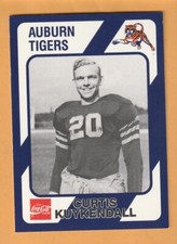 Curtis Kuykendall Auburn Tigers 1989 Card #88 13T