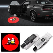2x Scat Pack Hd Car Led Door Laser Projector Lights For Dodge Challenger 08-2021