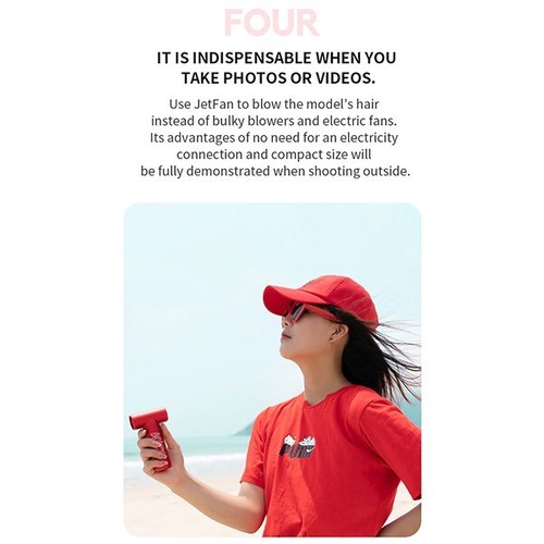 KiCA Jet Fan KC1 BLUE Turbo Portable Outdoor Handheld Mini Hairdryer Cooling Fan - Picture 12 of 20