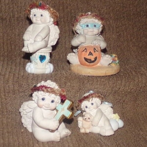 Dreamsicles Figurines Lot Of 4 Pieces KristinFaith/October/Cuddle Up