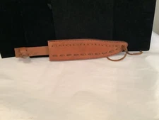 INCREDIBLE VINTAGE GENUINE BROWN LEATHER KNIFE SHEATH MUST SEE NR