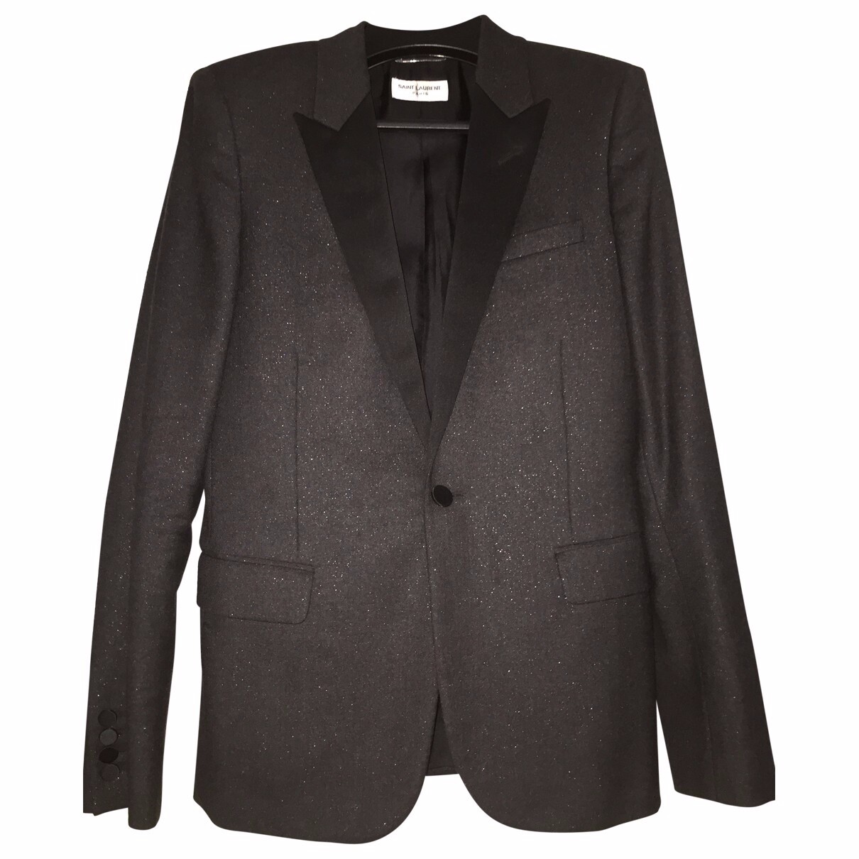 Giacca Smoking Tuxedo Saint Laurent Hedi Slimane TG 46