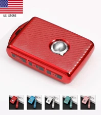Car Key Case Cover Keychain Carbon Fiber For Volvo S90 XC60 XC90 Remote Key Fob