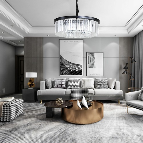Modern Ceiling Lamp LED Chandelier Flush Mount Ceiling Fan Light for Living Room - Picture 21 of 204