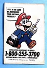 vintage NINTENDO 'Stay in the Game' SUPER MARIO 1994 Repair Center magnet