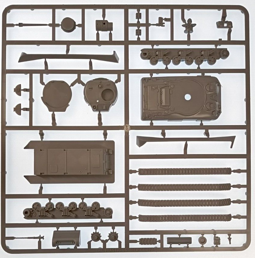 WW2V20004 1/72 WWII ALLIED M4A1 SHERMAN TANK Plastic Soldier  WW2 1 x VEHICLE