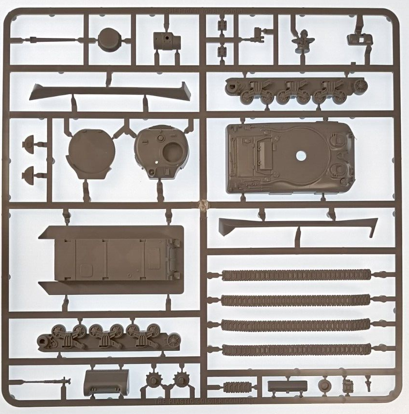 WW2V20004 1/72 WWII ALLIED M4A1 SHERMAN TANK Plastic Soldier  WW2 1 x VEHICLE