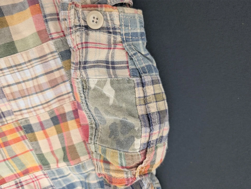 Pantalones Cortos Arizona Camo Cargo Madras Talla 33 Foto 3 de 4