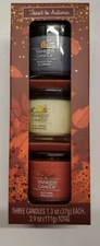 Yankee Candle Toast To Autumn 3 Mini Candle Gift box 1.3 oz each new this season
