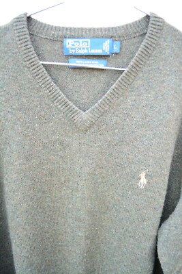 Polo by Ralph Lauren カーディガン　Lambswool Polo Ralph Lauren 100% Lambs Wool V-Neck Sweater Heather