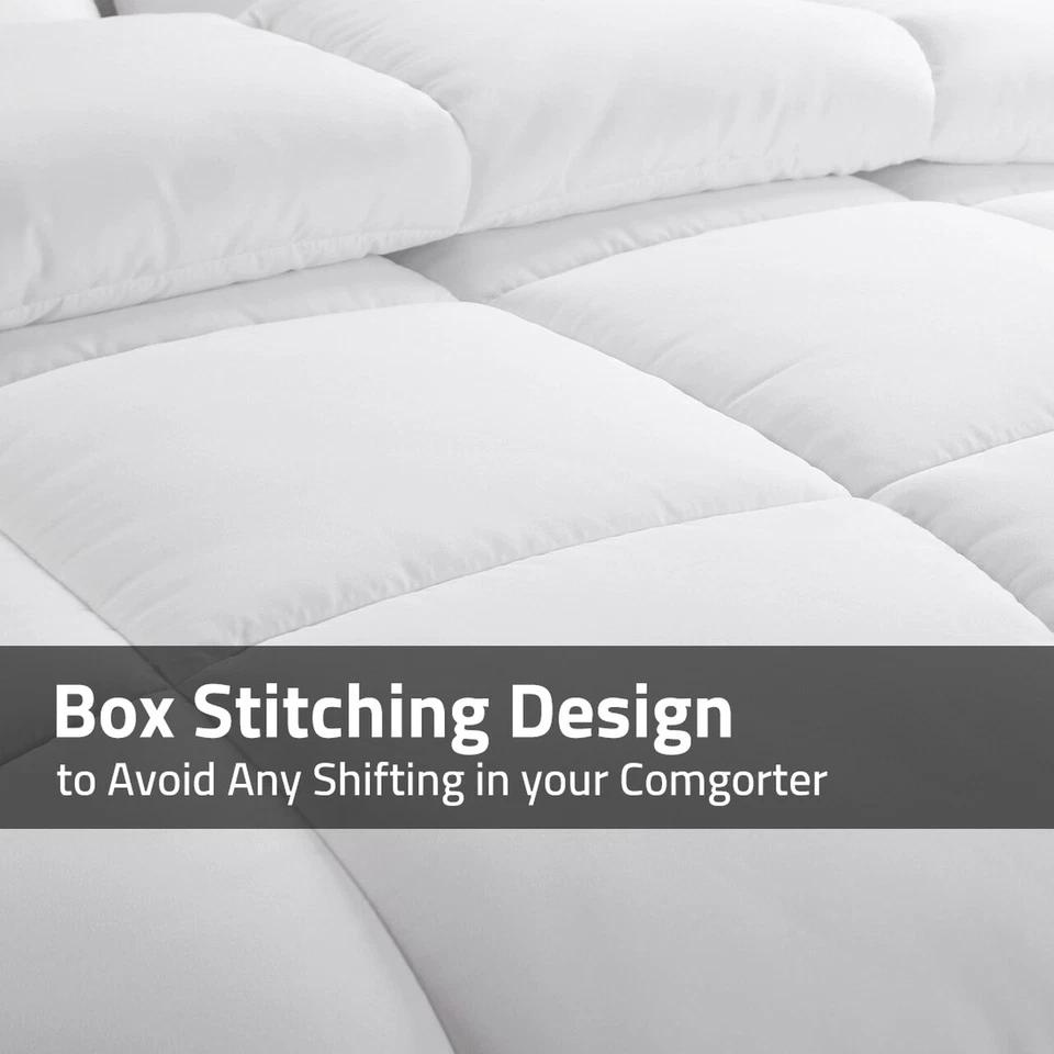 Ultra Soft All Season Quilted Hotel Down Alternative Comforter Reversible Fluffy - Image 4 of 4