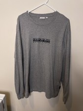 Napapijri Longsleeve Shirt Small Gray Hiking